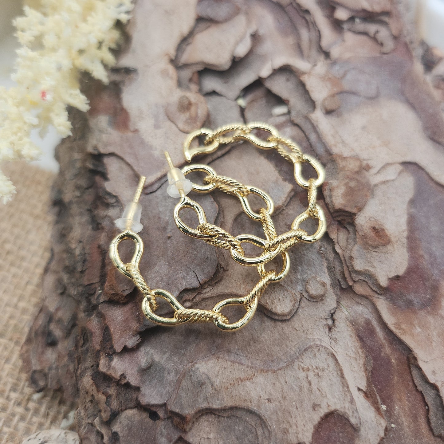 Vikki Gold Hoop Earrings