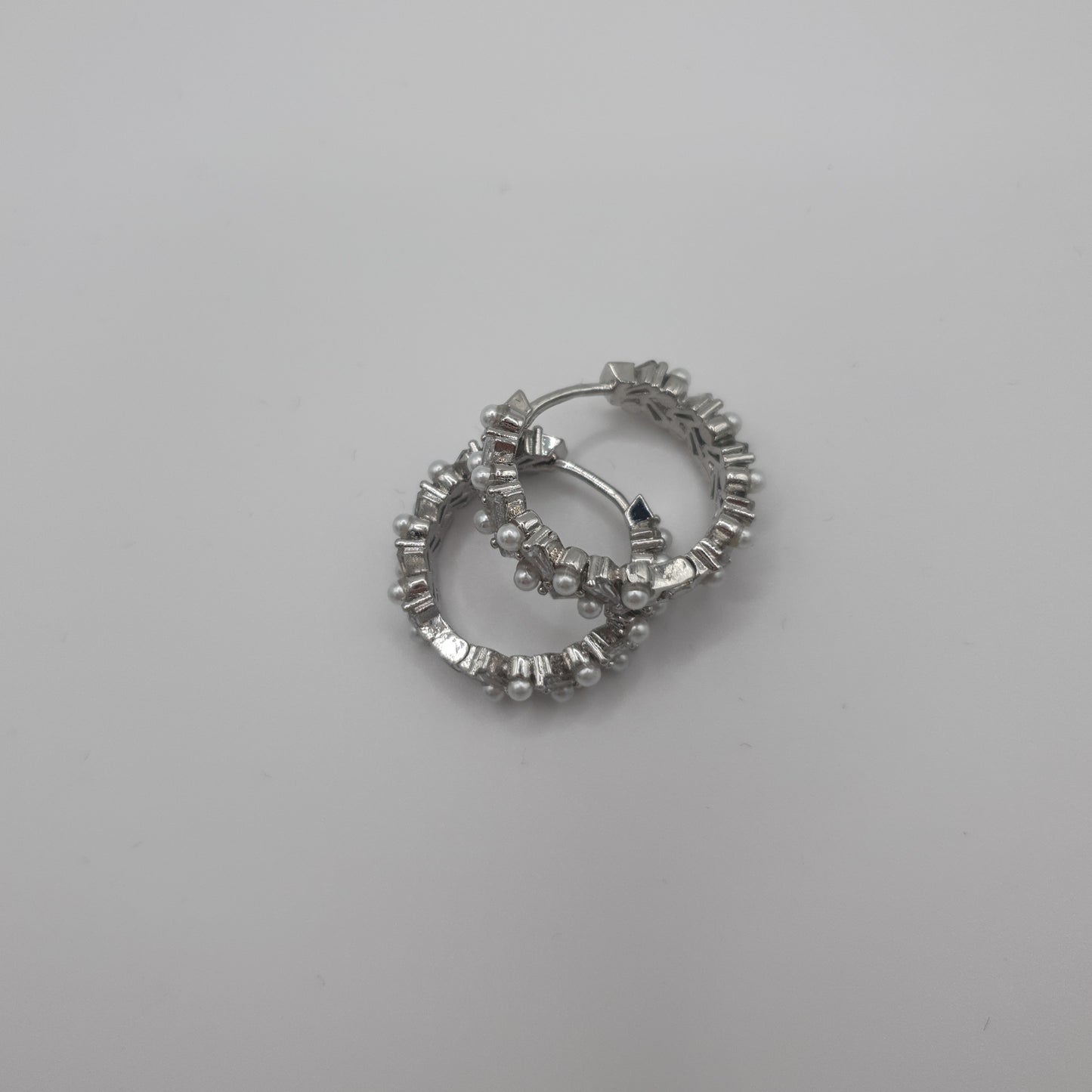 Rosy Silver Earrings