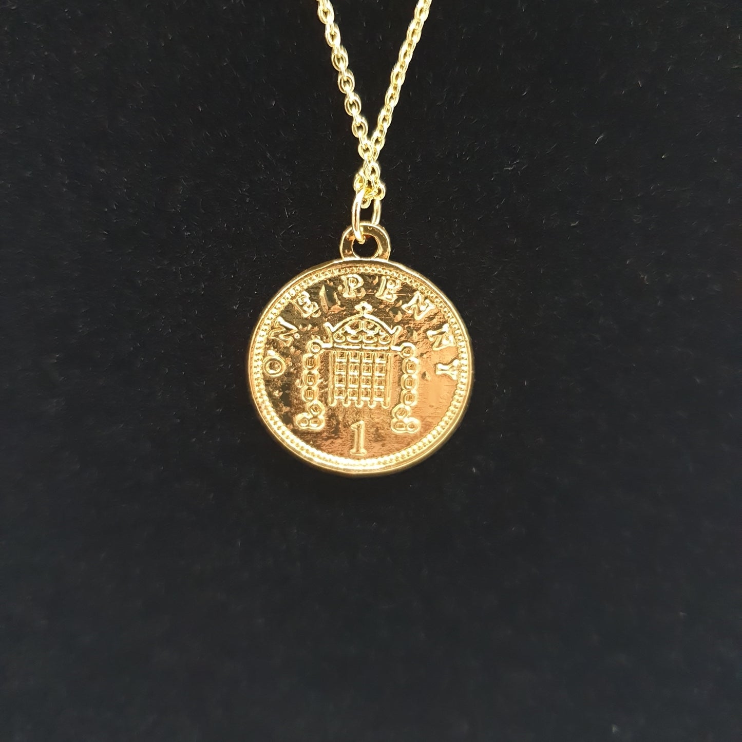 Good Luck Penny Gold Necklace