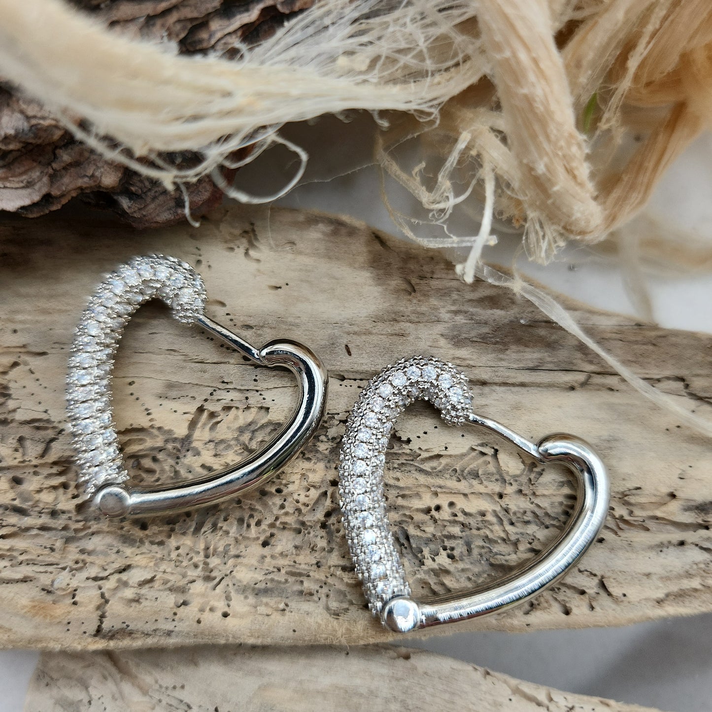 Silver Heart Earrings