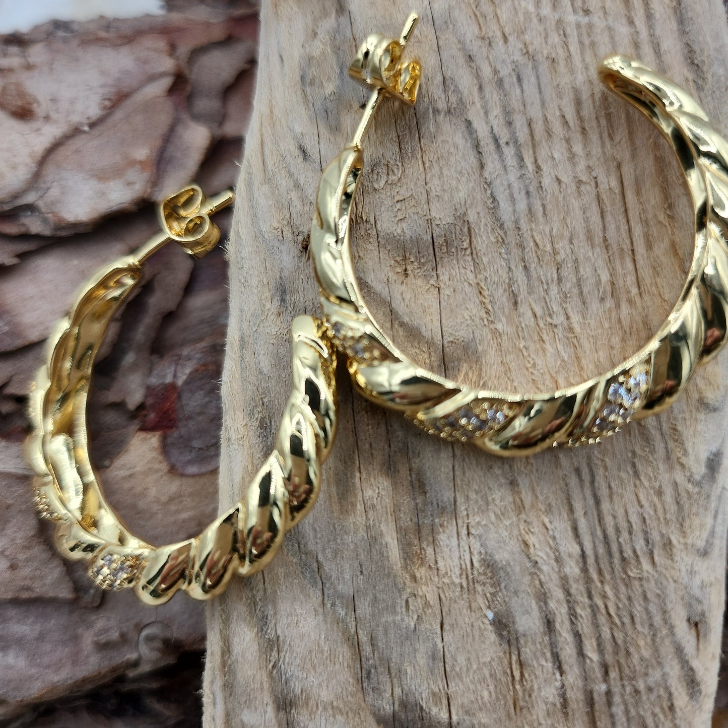 Mia Gold Hoop Earrings