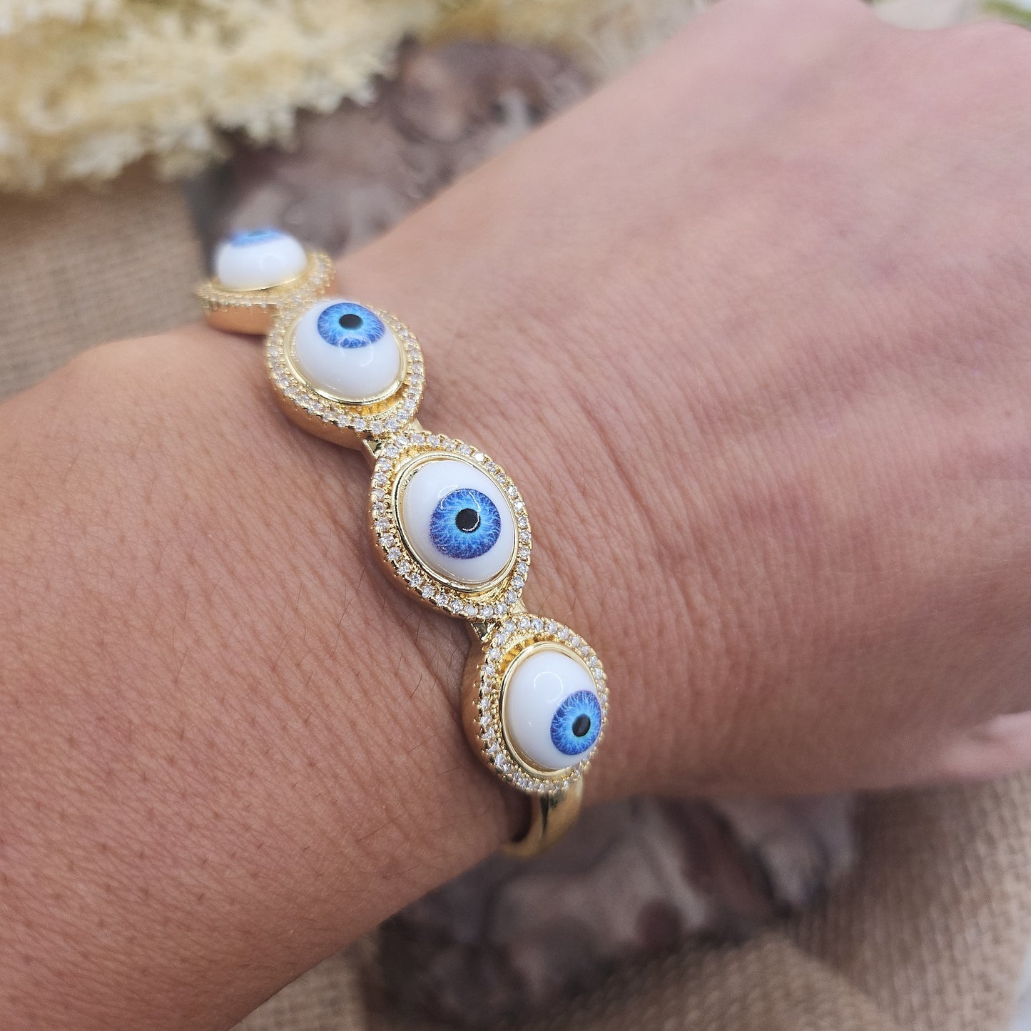 Devon Blue Eye Bangle