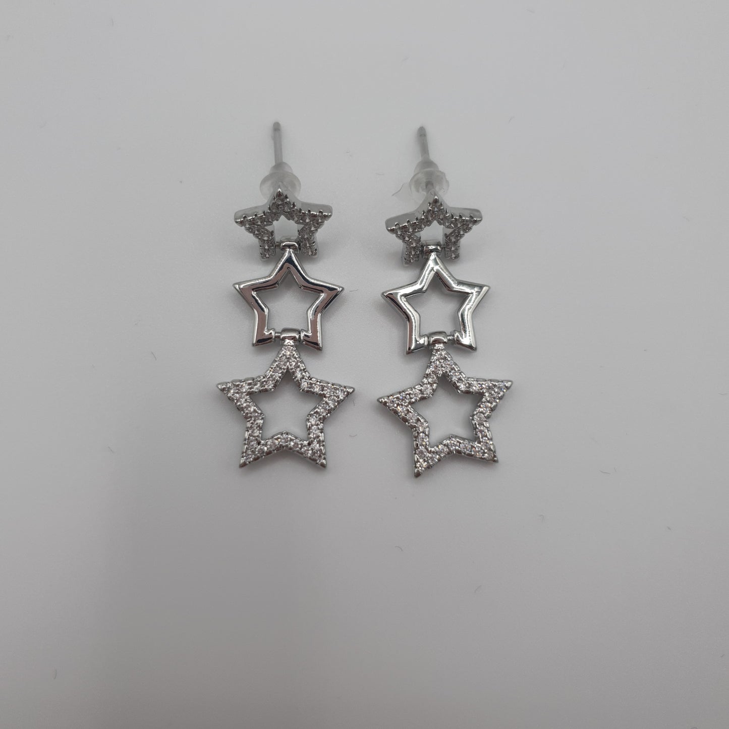 Evie Silver Star Earrings