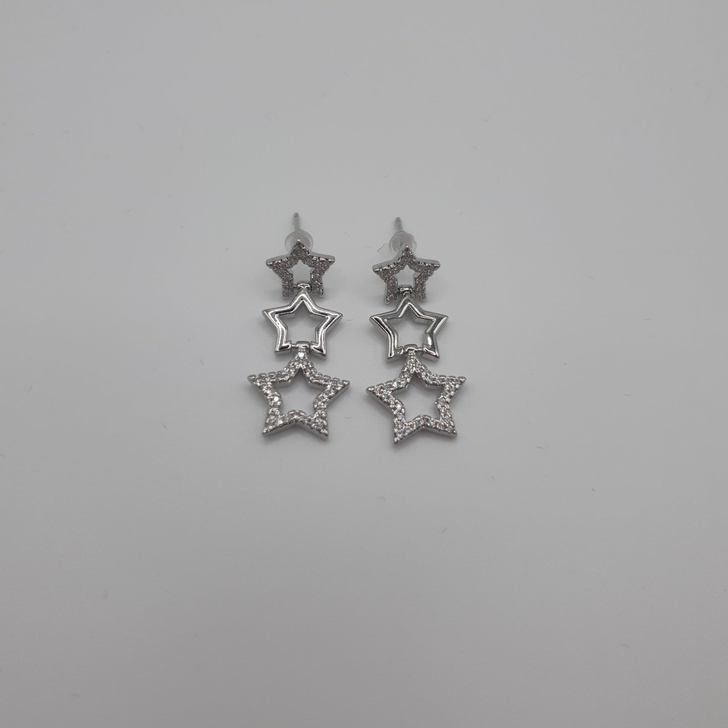 Evie Silver Star Earrings