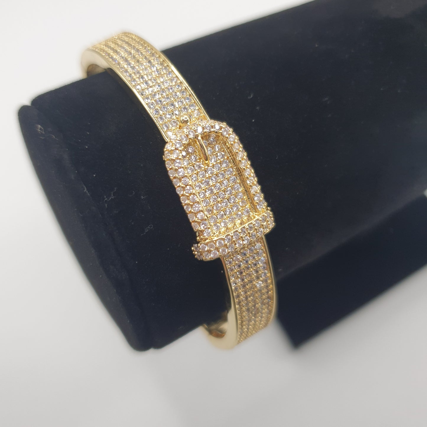 Sussex Gold Buckle Bangle