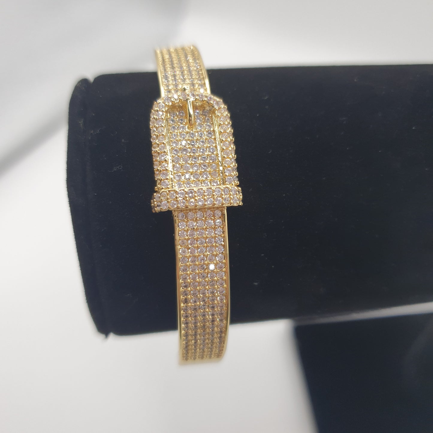 Sussex Gold Buckle Bangle