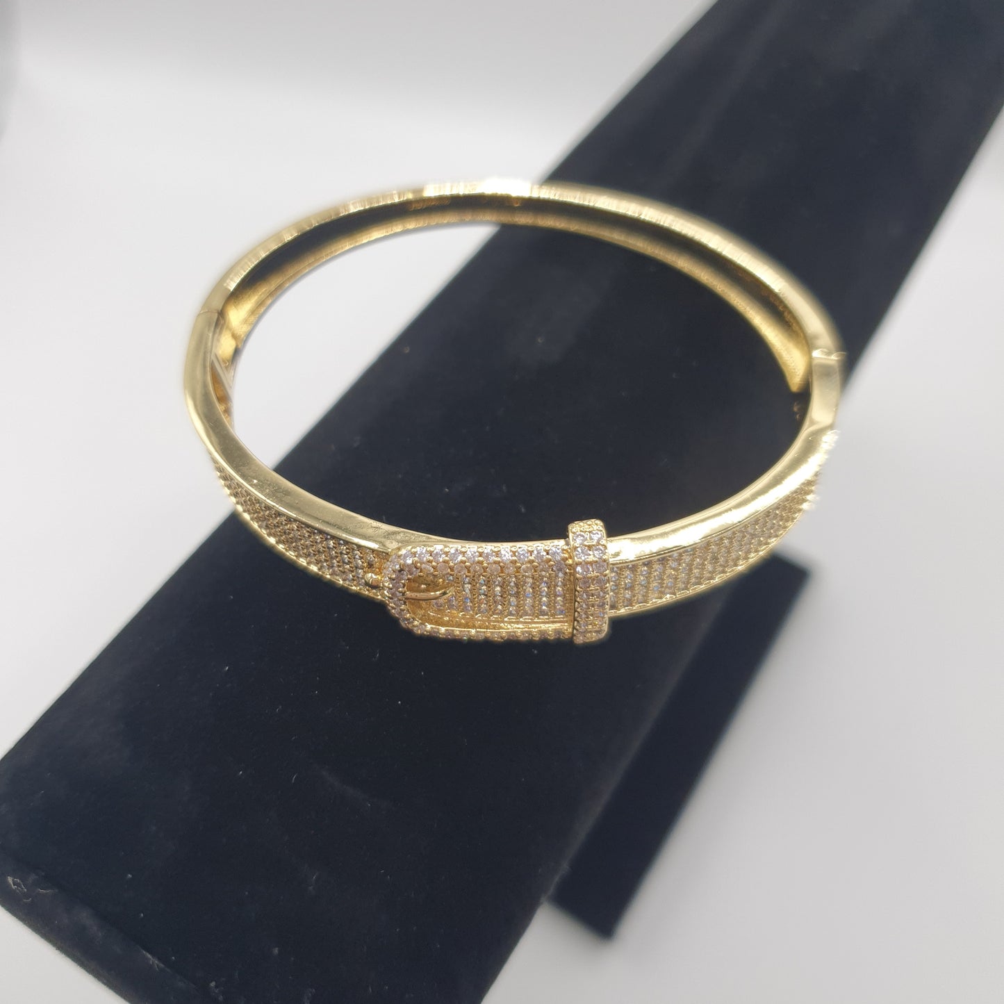 Sussex Gold Buckle Bangle