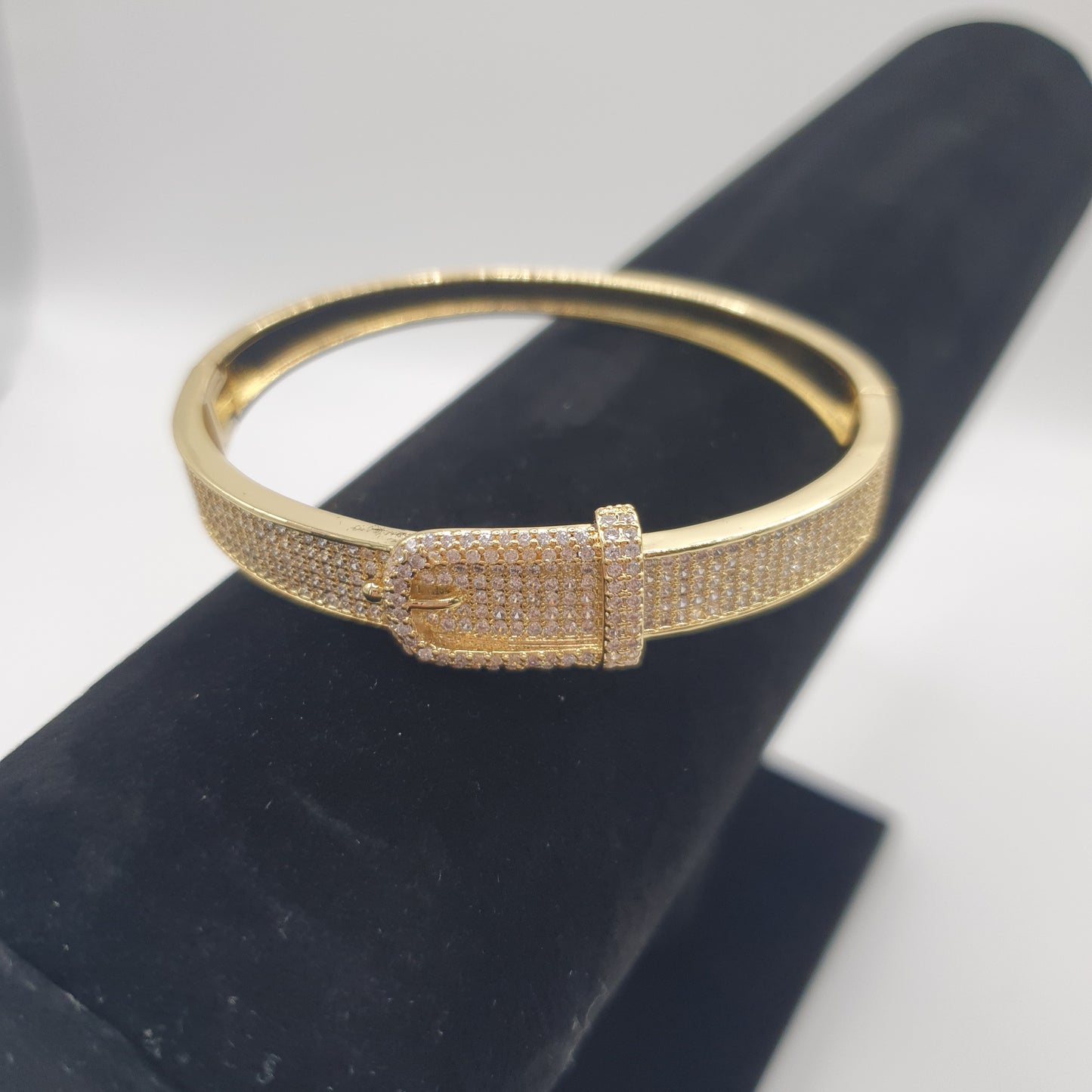 Sussex Gold Buckle Bangle