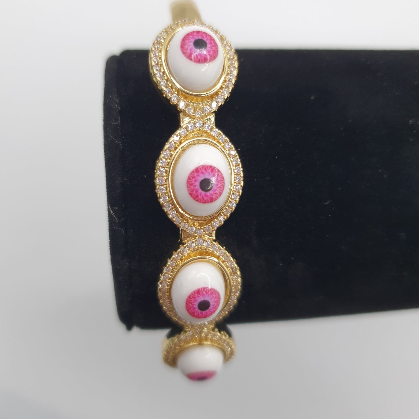 Devon Pink Eye Bangle