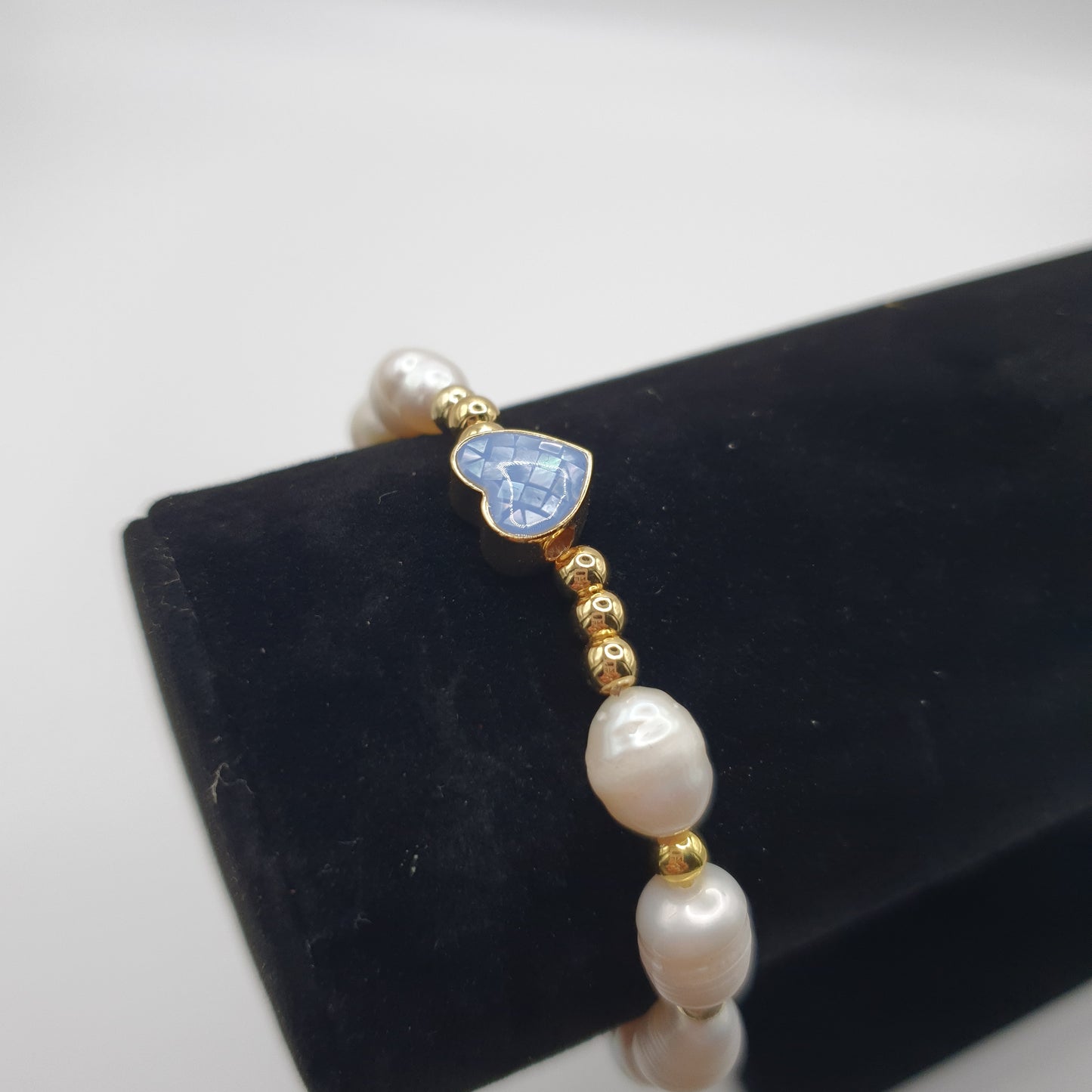 Surrey Pearl Bracelet Pale Blue