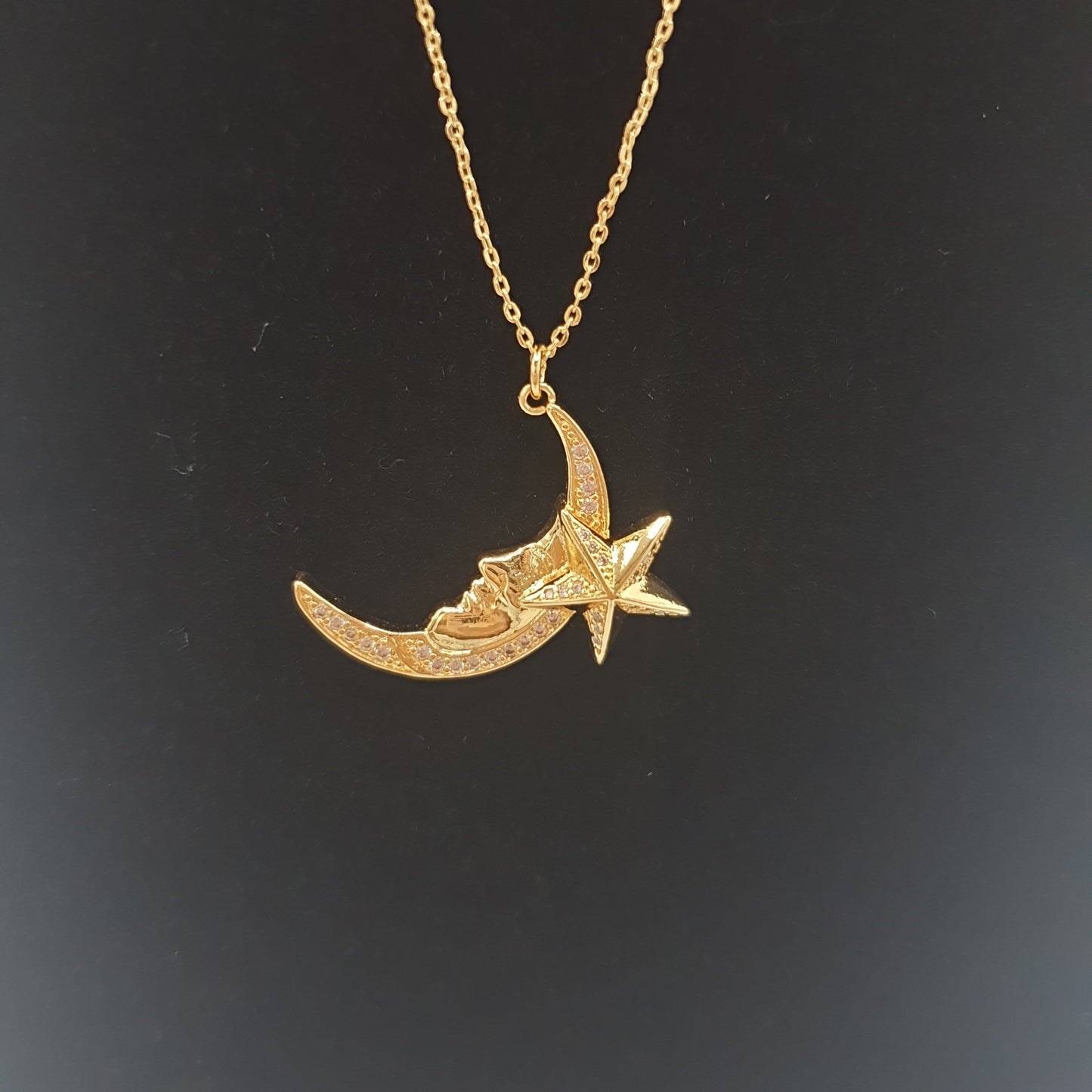 Moon Raker necklace Gold