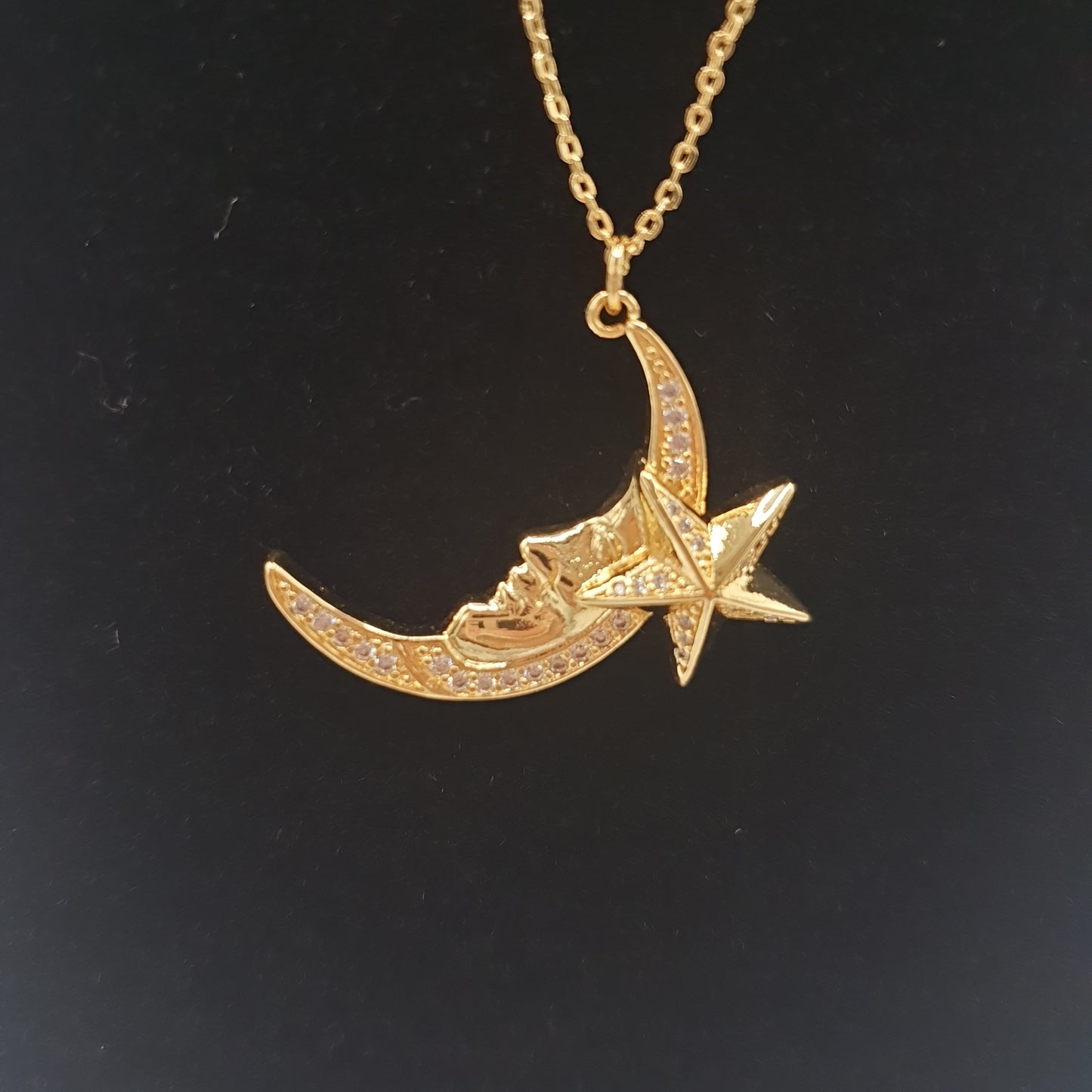 Moon Raker necklace Gold