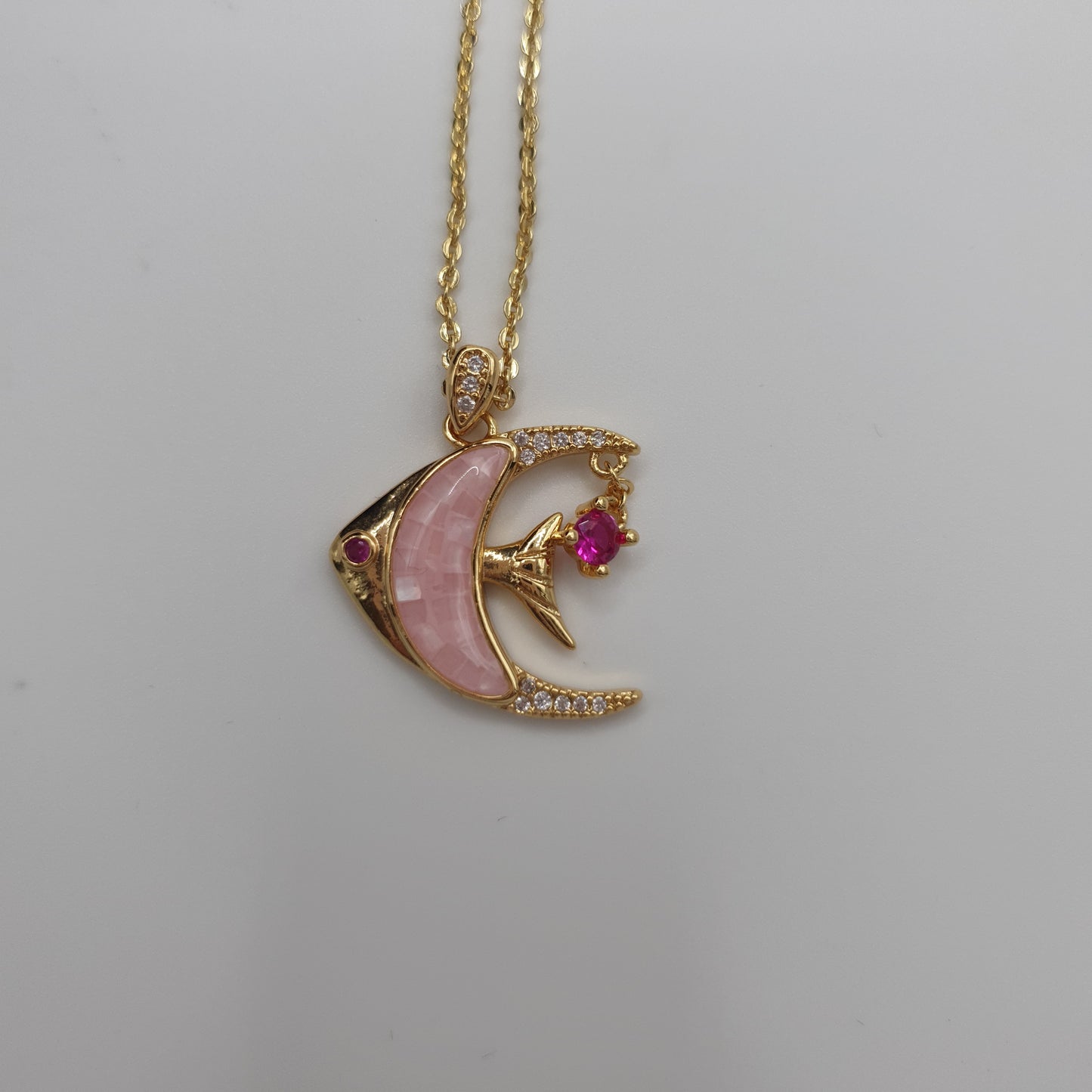 Dory Pink Fish necklace