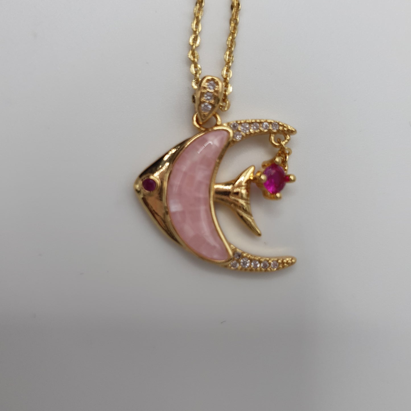 Dory Pink Fish necklace