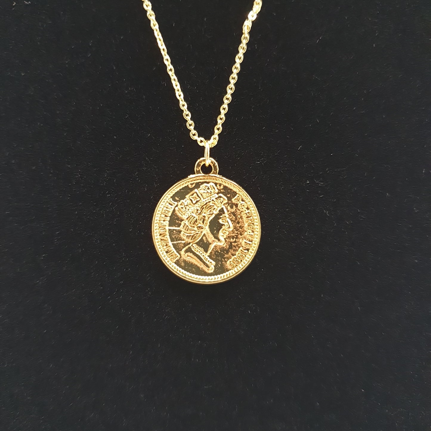 Good Luck Penny Gold Necklace