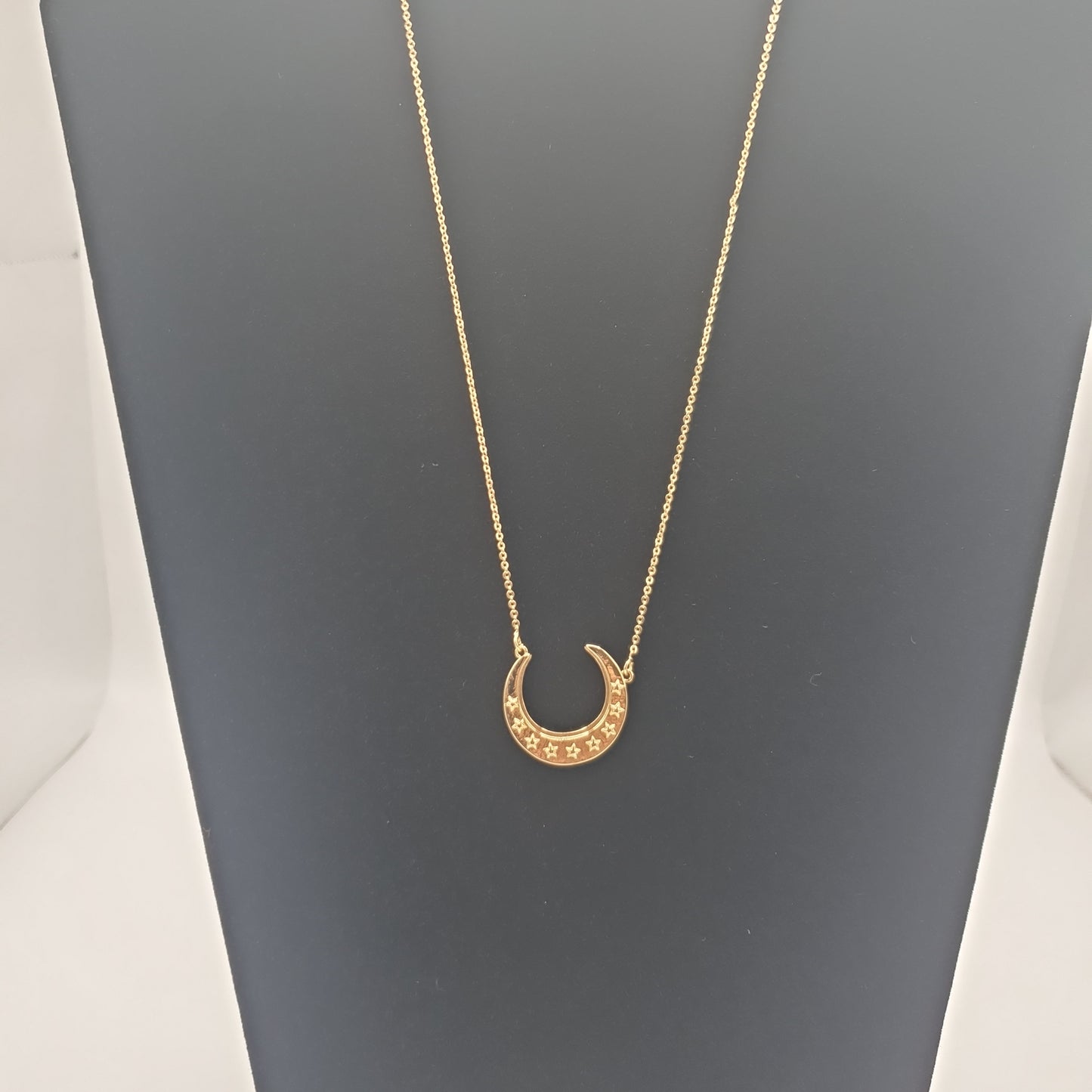 Crescent Moon Gold Necklace