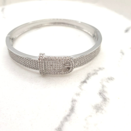 Kent Silver Buckle Bangle