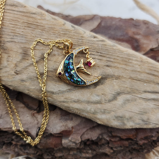 Dory Blue Fish necklace