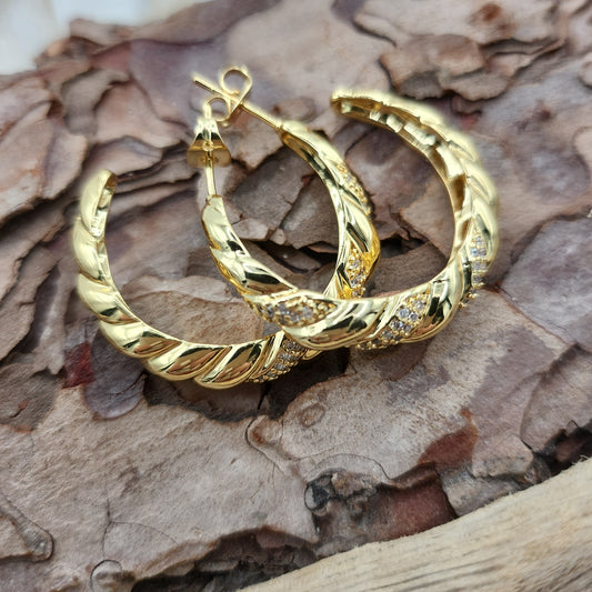 Mia Gold Hoop Earrings