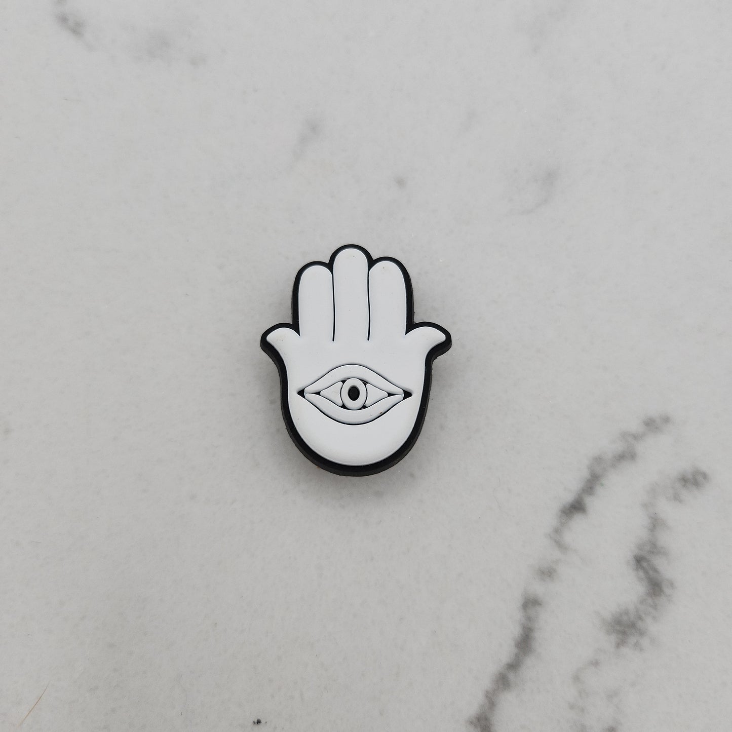 Crock Gem white Hamsa Hand