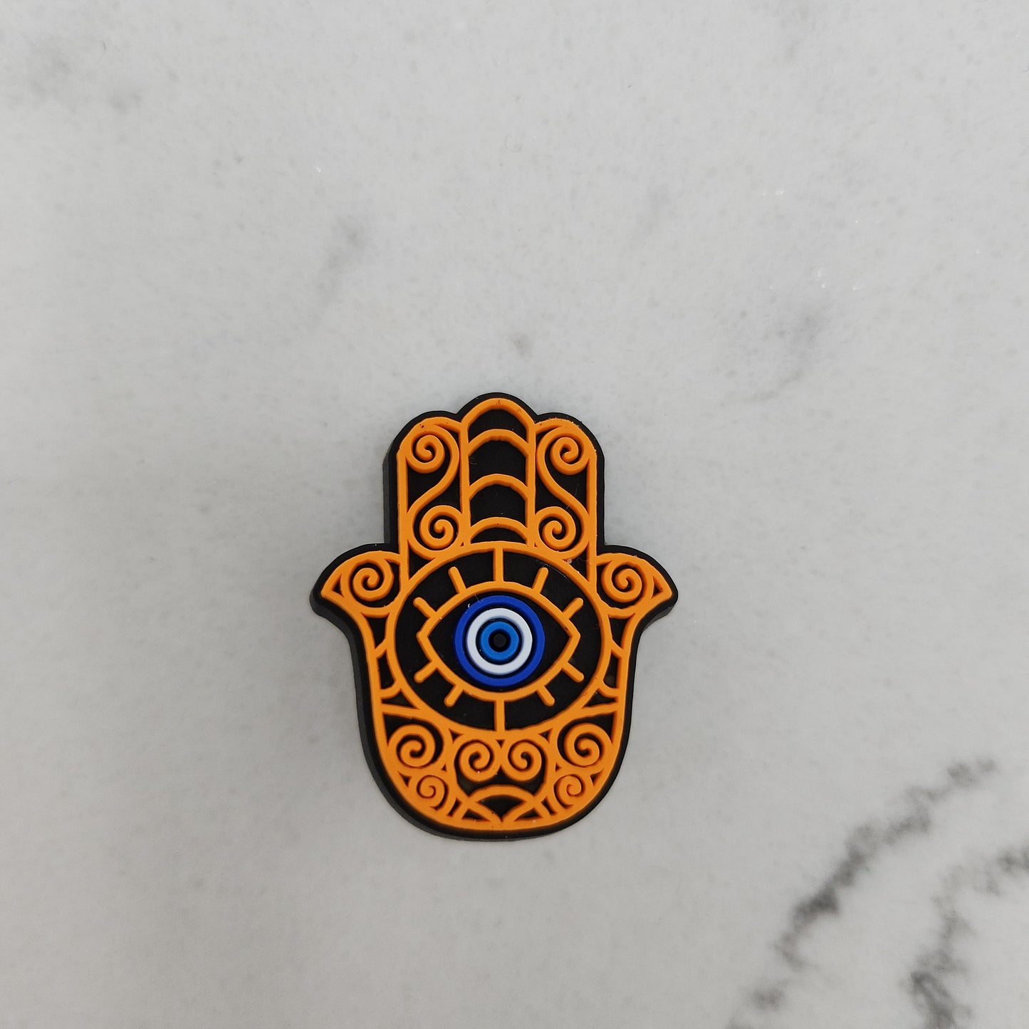 Crock Gem Hamsa Hand with Evil Eye