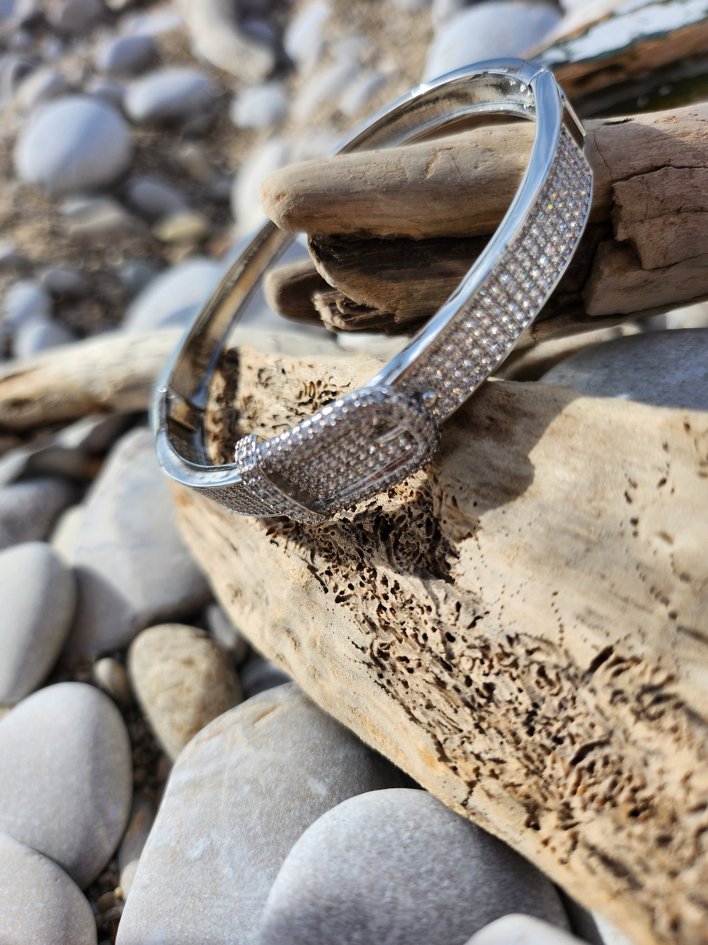 Sussex Gold Buckle Bangle