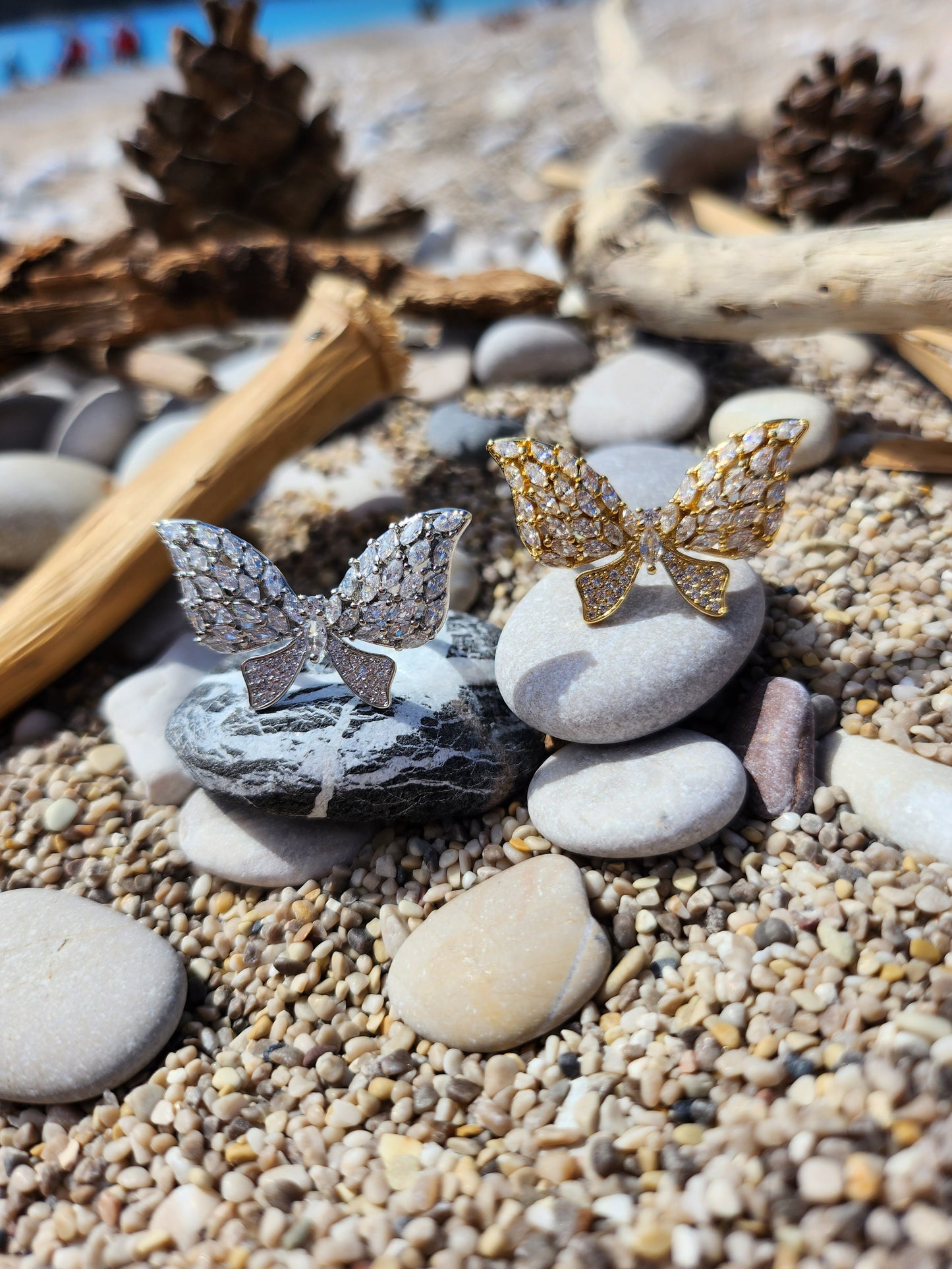 Silver Butterfly Adjustable Ring