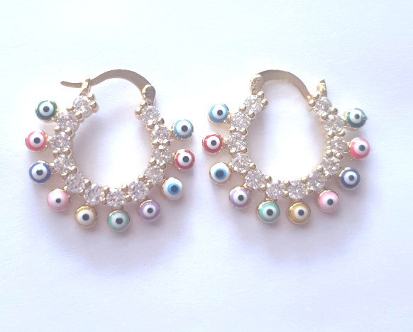 Rasiha Earrings (Turkish Eye)