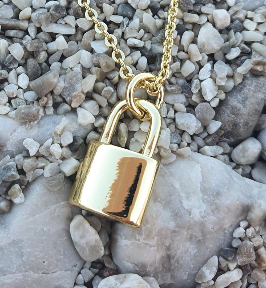 Love Locked Padlock Necklace