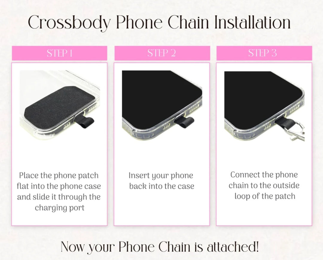 Curbs Crossbody Phone Chain Turtoise Shell