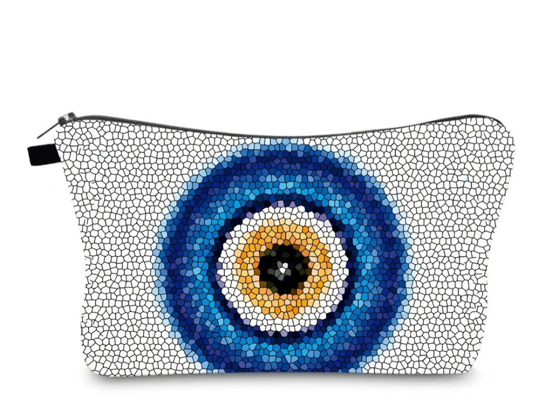 Protective Evil Eye Makeup Tolietry Bag