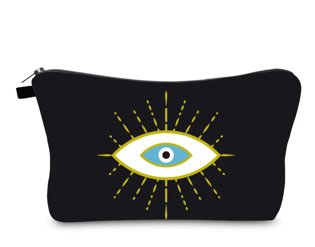 Protective Evil Eye Makeup Tolietry Bag