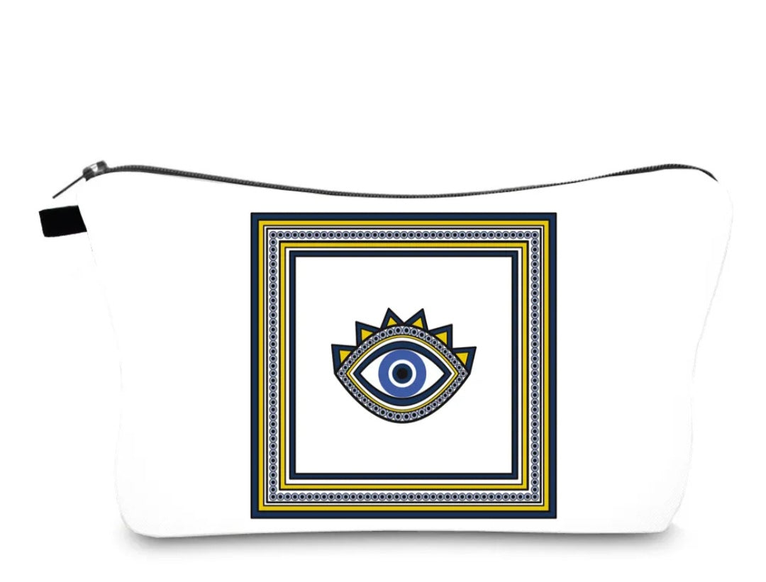 Protective Evil Eye Makeup Tolietry Bag