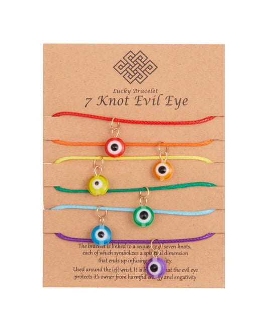 7 Knot Evil Eye Lucky Bracelet