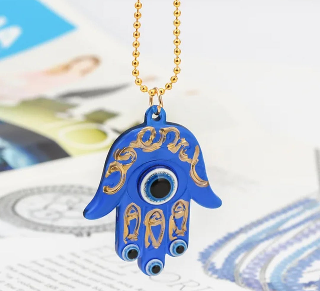 Hamsa Hand Key Chain Car Accessory